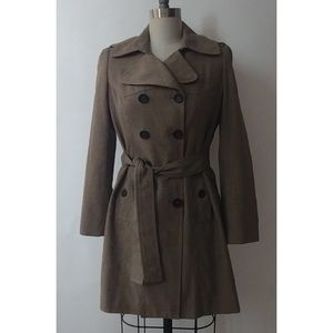Banana Republic Plad Trench Coat S
